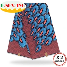 Анкара африканская восковая печатная ткань 12 ярдов Хлопок Воск Гана воск нигерийский стиль для шитья африканские платья одежда 111805