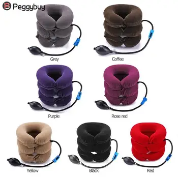 

U Neck Pillow Air Inflatable Pillow Cervical Brace Neck Shoulder Pain Relax Support Massager Pillow Air Cushion Traction Soft