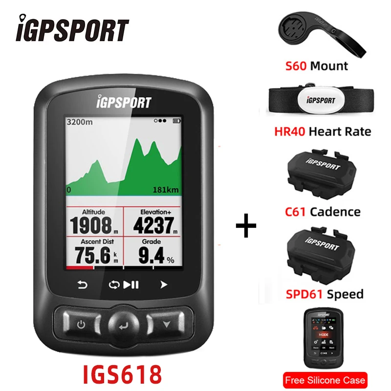 I GPS порт IGS618E ANT + велосипедный компьютер Bluetooth 4 0 беспроводной IPX7