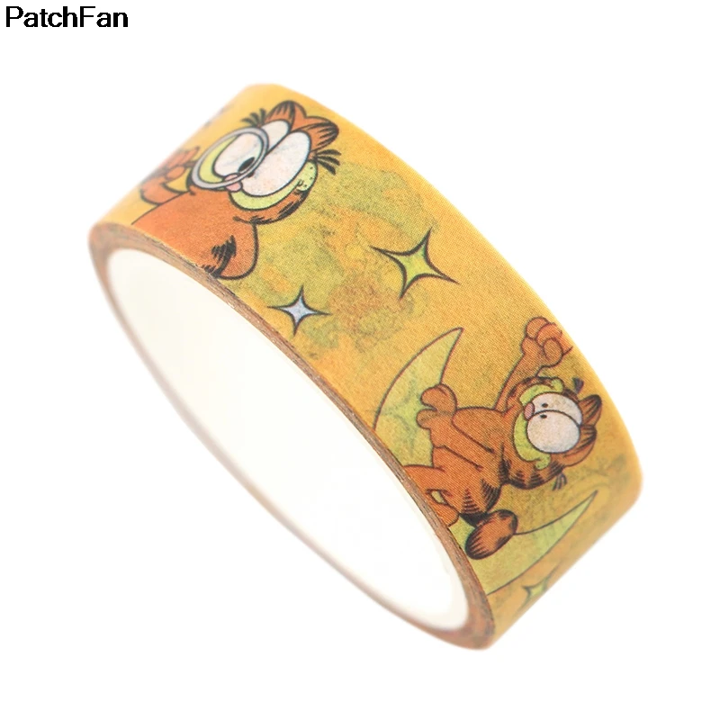 Patchfan мультяшный Кот Забавный DIY Скрапбукинг липкий клей Васи бумага маскирующая лента печатные узоры наклейки A2593