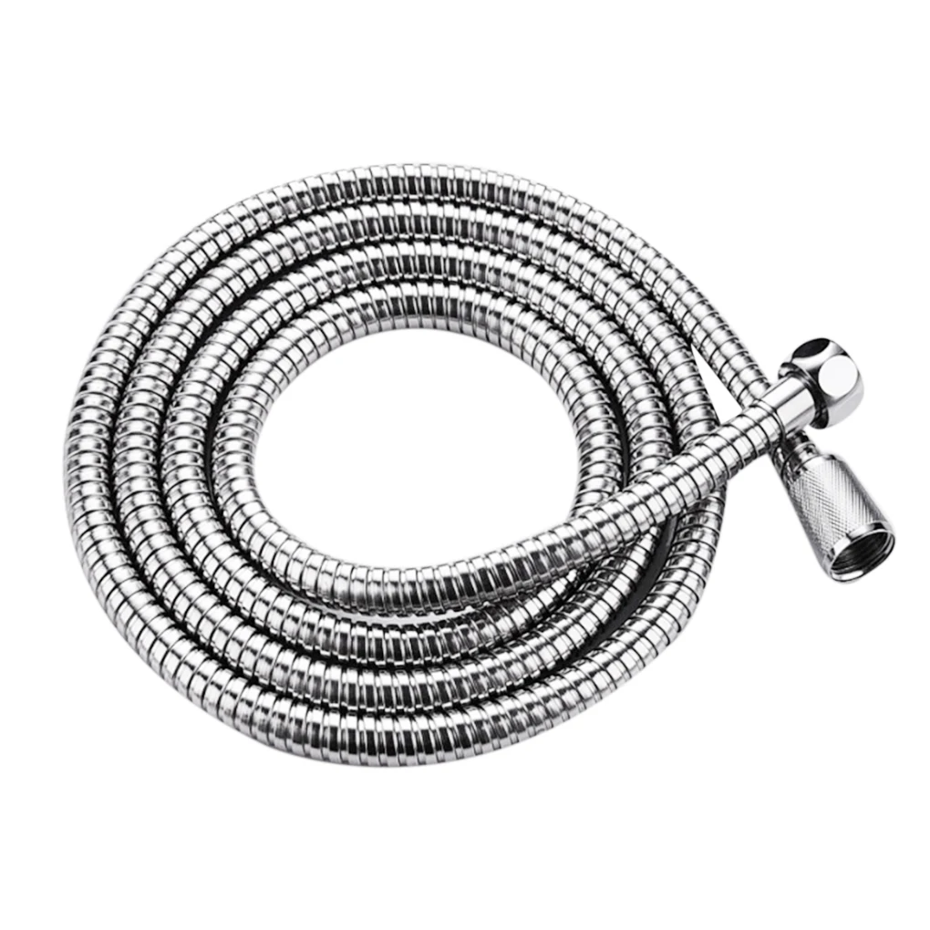 

Stainless Steel Flexible Shower Long Hose Bathroom Shower Water Hose 1.5M Extension Plumbing Pipe Pulling Tube Bath Access
