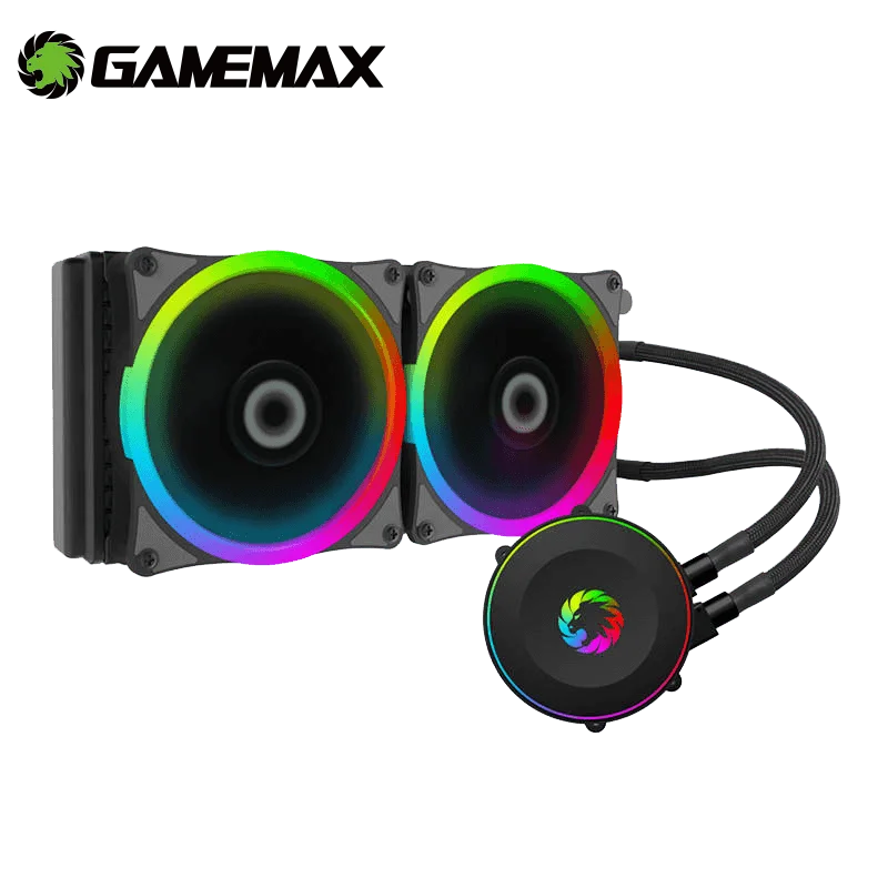 Кулер для воды Gamemax с RGB подсветкой 240 LGA 1151/1156/2011/AM3 +/AM4|Кулеры/вентиляторы/системы