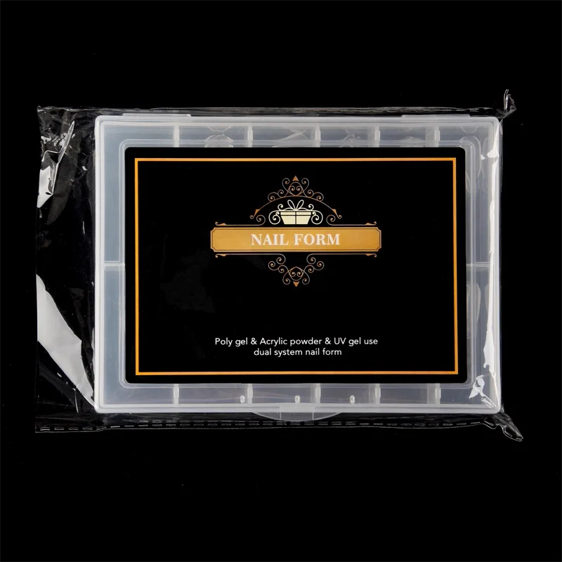 Extensão do Prego Pces Caixa C-curva Dupla Dicas Forma Poli Fingerunha Gel Moldes Perfeito Acrílico 120 8 120 pces caixa c-curva dupla dicas forma