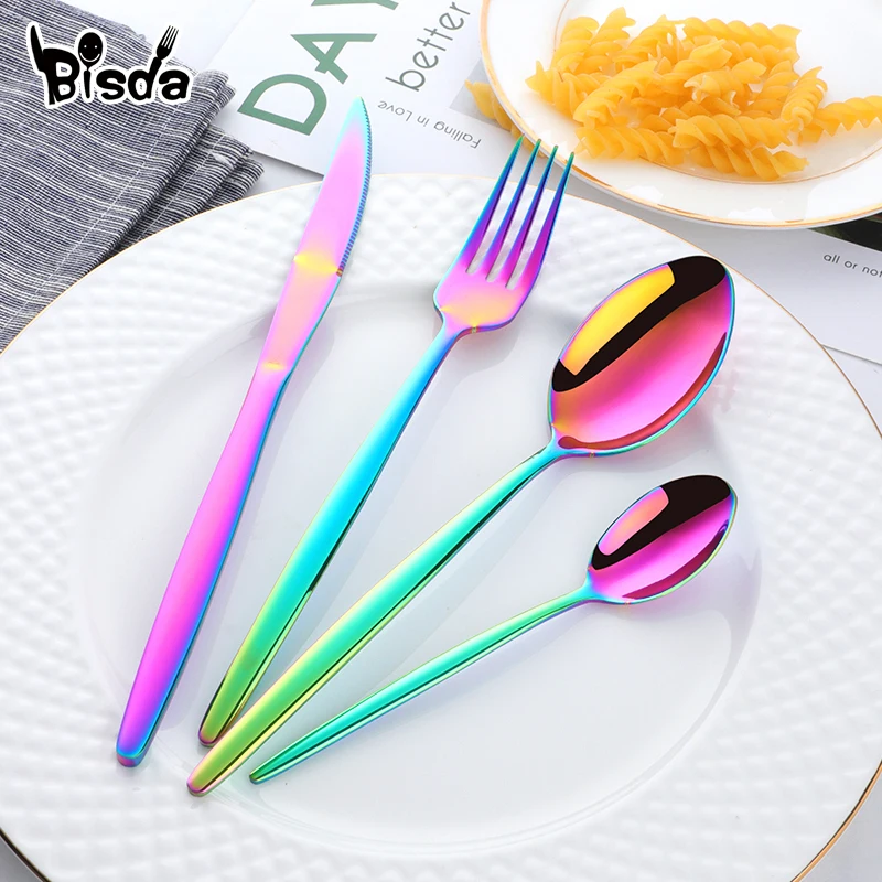 Набор столовых приборов из нержавеющей стали набор посуды для ресторана|Наборы