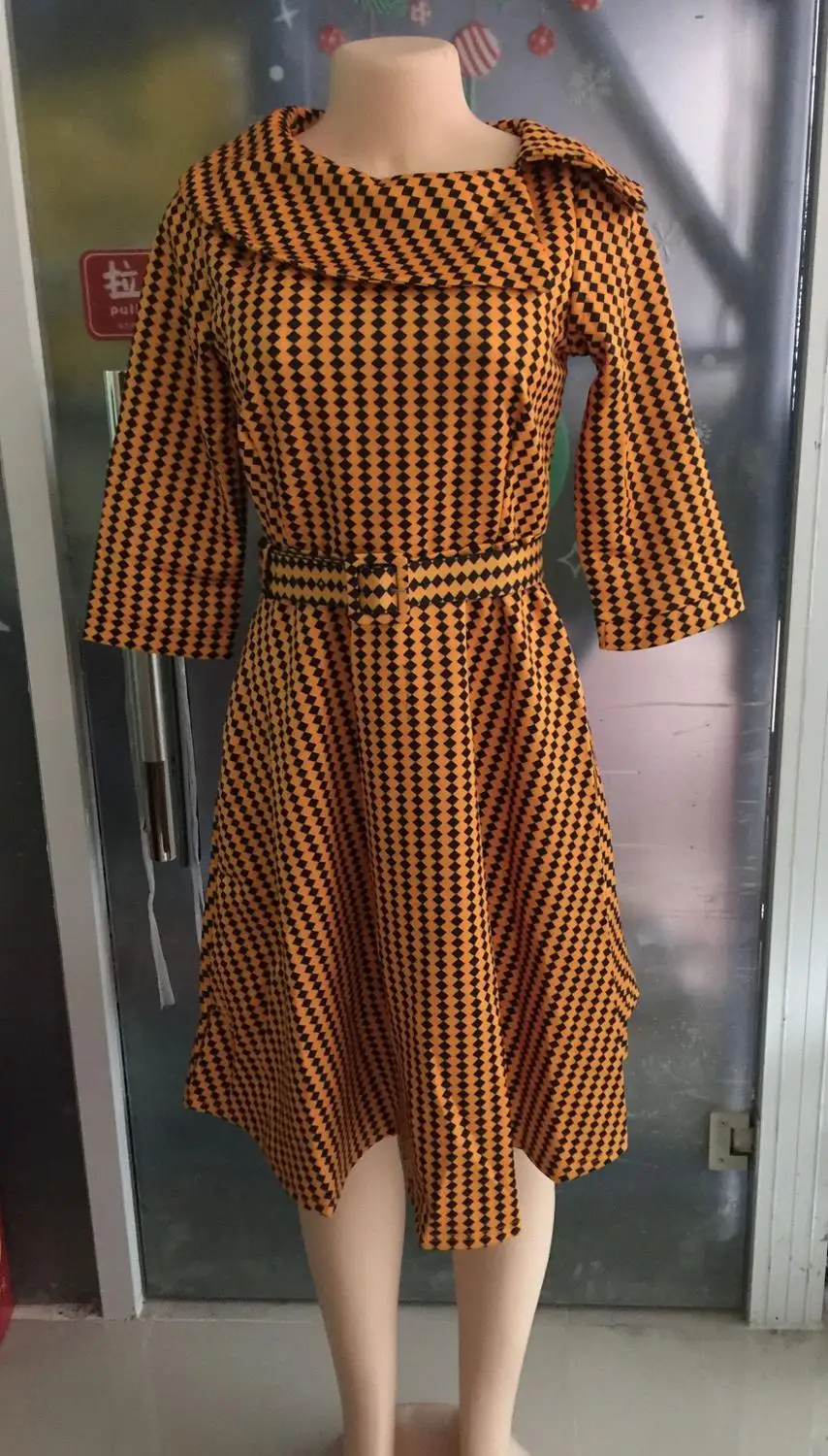 4 размера(M L XL XXL) Африканский Дашики платье стиль средний рукав для леди