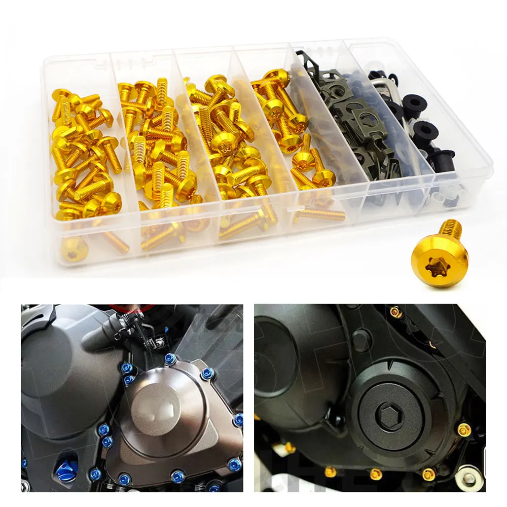 For Ducati Monster Zx10r Z1000 Z800 Mt07 2021 Tnt 125 Gsx S750 Dio Af 27 Motorcycle Fairing Bolt Kit Motorbike Screws Nuts | Автомобили и