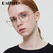 Ralferty, трендовые Круглые Женские очки, оправа, женские круглые оправы для оптических линз, для женщин, без диоптрий, очки для близорукости, W193392