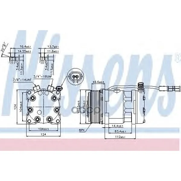 Компрессор Man Tga 89139 Nissens арт. 89139