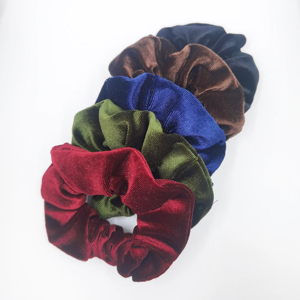 1 Pezzo Scrunchie Per Capelli Da Donna In Velluto Vintage Con Fiocco - Foto 10