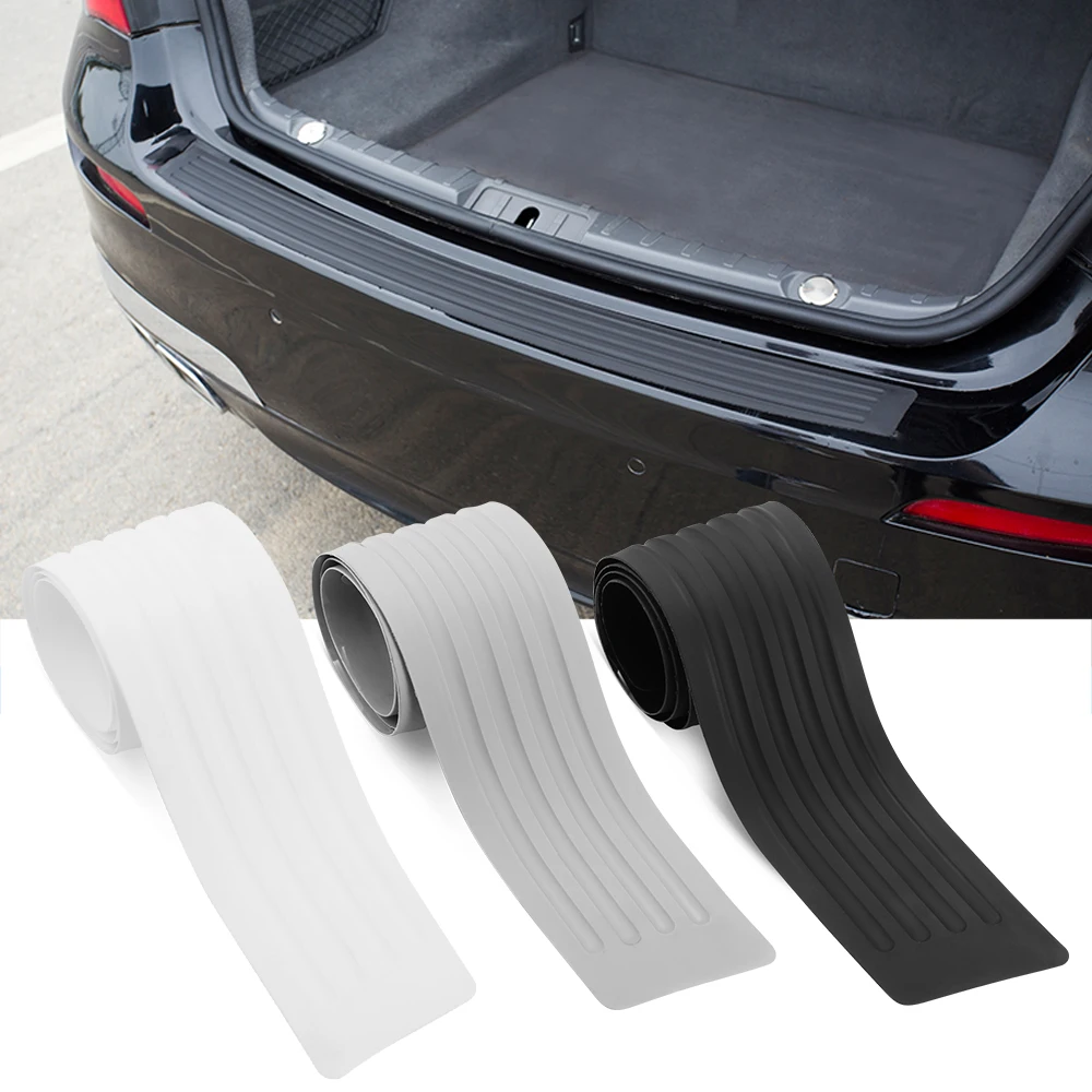 Car For Volvo S60 V60 S80 S40 V40 XC60 CX70 XC90 Cars Rubber Rear Guard Bumper Protector Trim Auto Cover Black Cover Accessories