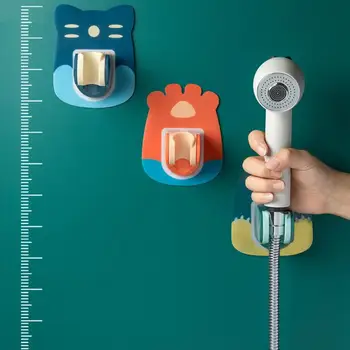 

Adjustable Shower Head Holder Cartoon Shower Bracket Bathroom Suction Cup Nozzle Rack Wall Mount Shower Bracket Bathroom Tool