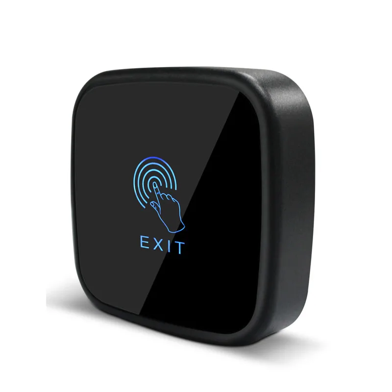 

Black Touch button 12V NC NO Door Exit Release Button Switch For Access Control With LED Square Type