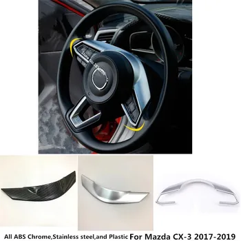 

For Mazda CX-3 CX3 2017 2018 2019 2020 Car Body Cover Styling Steering Wheel Interior Kit Switch Trim Lamp Frame 1pcs