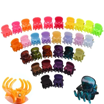 

12pcs/set Cute Mini Hair Clips Plastic Baby Girl Hair Claws Small Clamps for Women Fashion Headwear Styling Accessories
