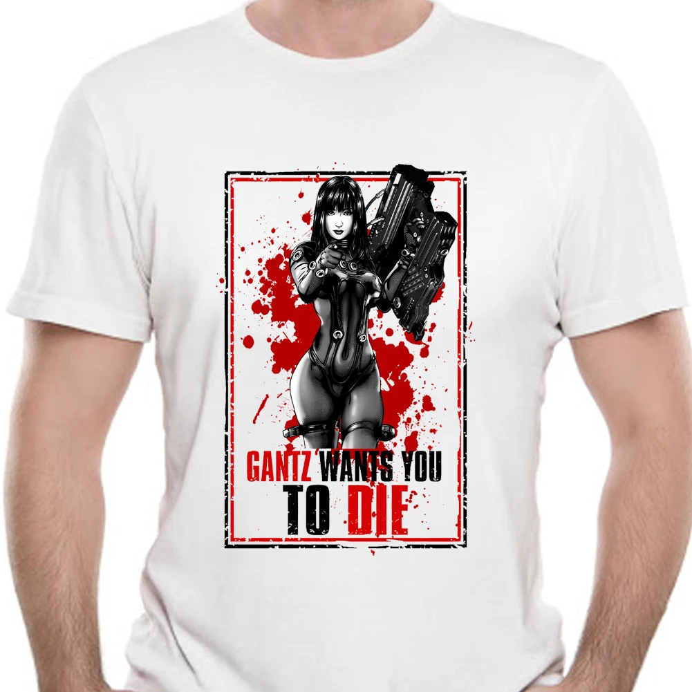 Gantz Needs Fresh Blood T Shirts For Men T Shirts Kei Kurono Kato Masaru Reika Gun Anime Japan Manga Short Sleeve 6066d T Shirts Aliexpress