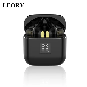 

LEORYTWS Wireless blueooth Earphone Hifi Stereo Bass Dual Dynamic Earbuds Button Control Waterproof Spotrs Headset with Mic