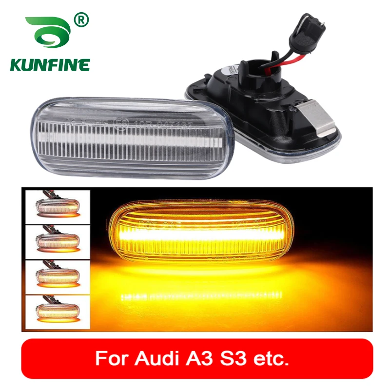 

Car Led Side Marker Flowing Water Flicker Turn Light for Audi A3 S3 8P A4 S4 RS4 B6 B7 A4 S4 RS4 B8 A8 TT OEM No. 8E0 949 127