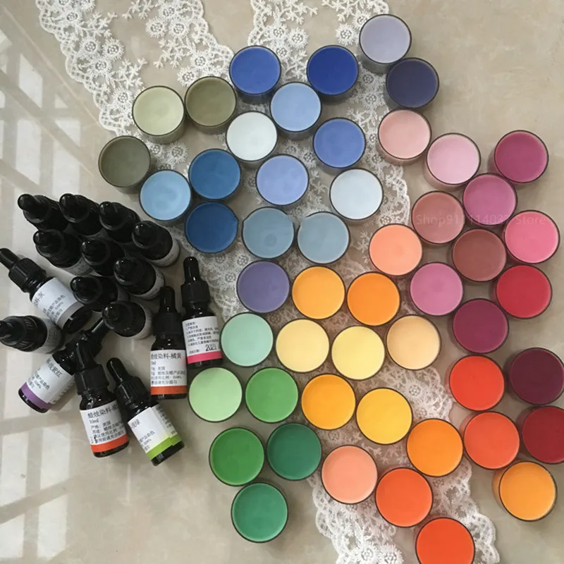 22 colors high-concentration candle liquid dye soy wax bee wax DIY Dying Resin Candle Soap Making Crafts 10ml XJ36