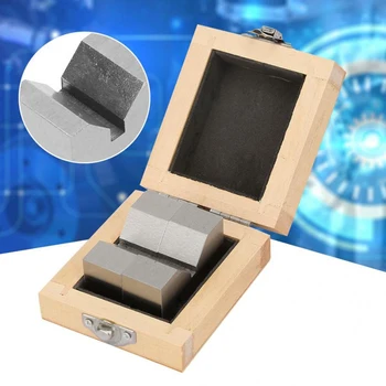 

2Pcs High Accuracy Carbon Steel M Type V-Block 50mm for Platform Measurement