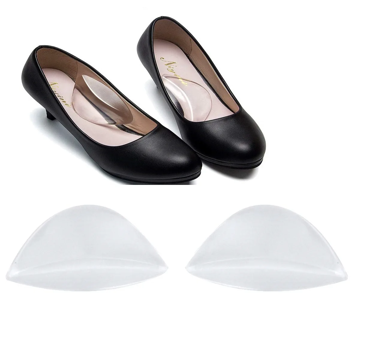 

Transparent Silicone Arch Support Flatfoot Straightening Pad Alleviate Arch Pain Low Arch Insole Self-Adhesive Insole