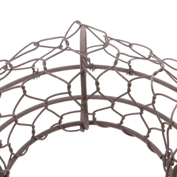 

Iron Wire Wreath Succulent Pot Herb Flower Planter DIY Decor 21cm