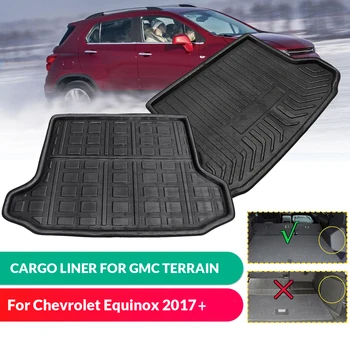 

Rear Cargo Boot Liner Trunk Floor Mat Tray Carpet Mats Mud Kick For GMC Terrain for Chevrolet Equinox 2017 2018 2019+ flash mats