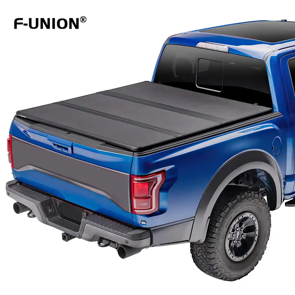 Sanjods Hard Folding Truck Bed Tonneau Cover Fits 2005 2012 Toyota Hilux Vigo Hard Tri Fold Truck Bed For D Max And Ranger Trunk Lids Parts Aliexpress