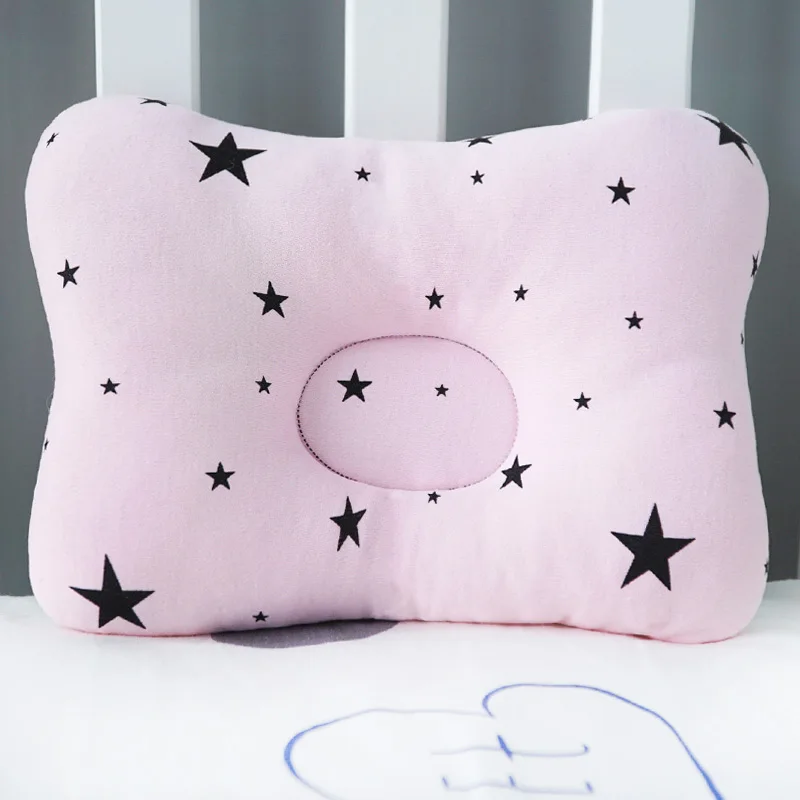 pink star Shujin детская подушка для защиты головы, подушка для новорожденных, коврик для сна с животным принтом, хлопковая детская подушка, позиционер для сна - Цвет: pink star