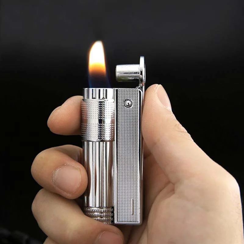 

Kerosene Flint Portable Oil Lighter Refillable Kerosene Lighter Vintage Metal Lighter Cigarette Accessories Gadgets for Men