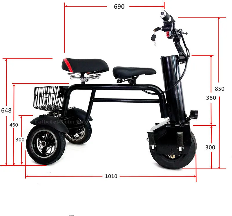 New Electric Motorcycle Adult Three Wheels Electric Scooters Single Motor 450W 60V Portable Powerful Electric Scooter With Seat (16)