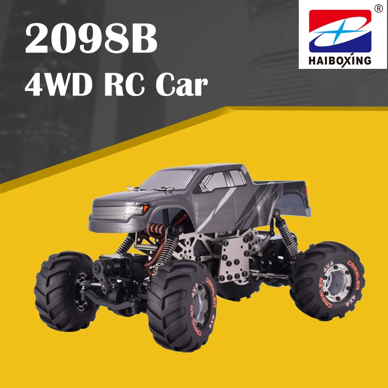 HBX 2098B RC Car 1:24 2.4G 4WD 4WS Devastator Rock Crawler RTR with Double Servo Off-road RC Car Kids Gifts