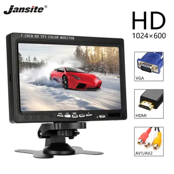 

Jansite 7" Wired Truck Monitor 1024x600 camera Rear View computer monitor Parking Rearview System Rear camera For Farm Machinery