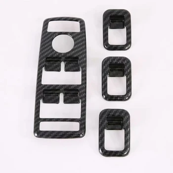 

4 PCS For Tesla Model X S Door Lock Window Button Real Carbon Fiber Door Button Cover Protection Tesla Accessories