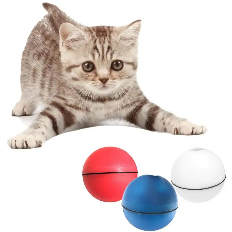 Pet игрушки для котов светодиодный красный лазерный светильник электронный вращающимися шариками 360 градусов лазерные рисунки держать вашу кошку занят и взаимодействие