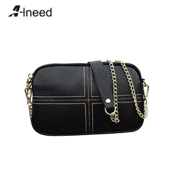 

ALNEED Clutch Purse for Women 2019 Genuine Leather Chain Shoulder Bag Small Envelope Bag Ladies Phone Pocket Girls Crossbody Bag