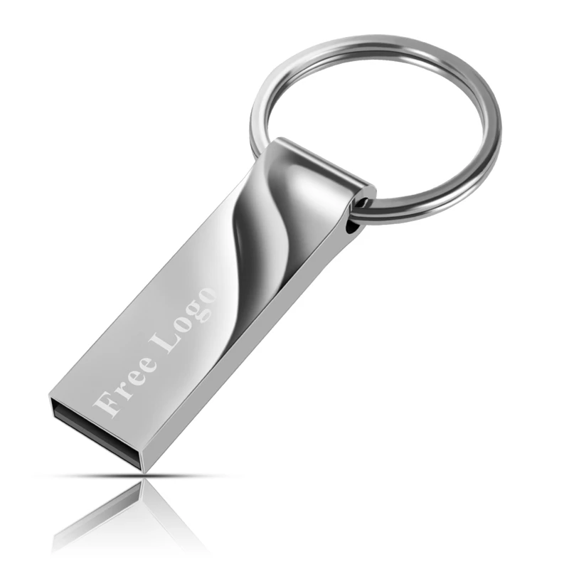 USB флеш-накопители usb флэш-флешка-ручка ключ флэш-памяти карты памяти 32 ГБ/8 ГБ/4 ГБ/16 ГБ/128 ГБ USB 2,0 печать логотипа - Цвет: silver