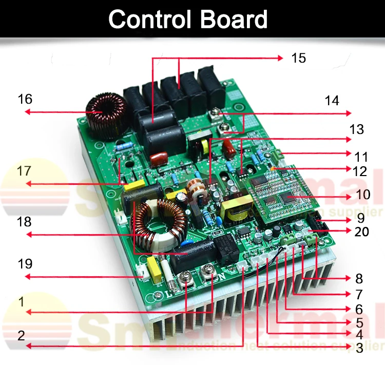 5KW 220V Energy Saving Electromagnetic heater Board