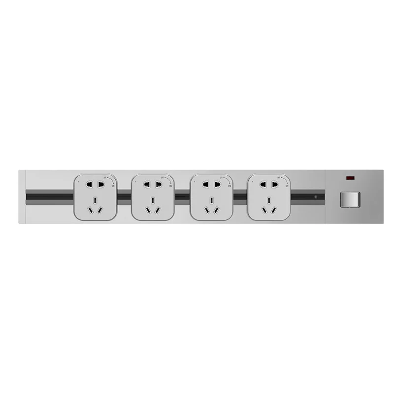 

Track socket power mobile socket kitchen socket household wall-mounted surface-mounted socket