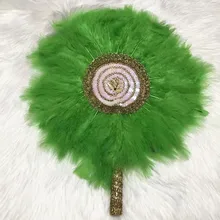 1 шт. турецкое перо ручной вентилятор Рождественская ткань ручная работа Фанаты для свадебного украшения ручной вентилятор с камнями перо высокое качество
