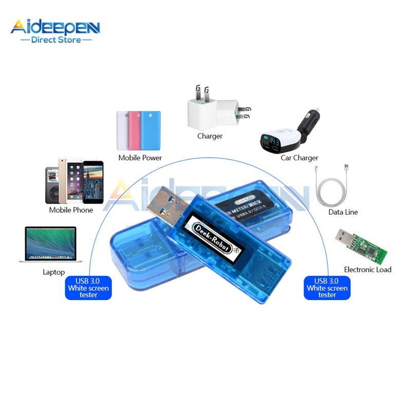 0 91 дюймовый OLED мини USB 3 0/2 измеритель напряжения тока тестер емкости аккумулятора