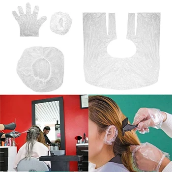 Billige 10 Sets Einweg Dusche Caps Hut Klar Spa Hair Salon Hotel One-Off Bade Elastic Dusche Kappe Bad Produkte Bad Caps