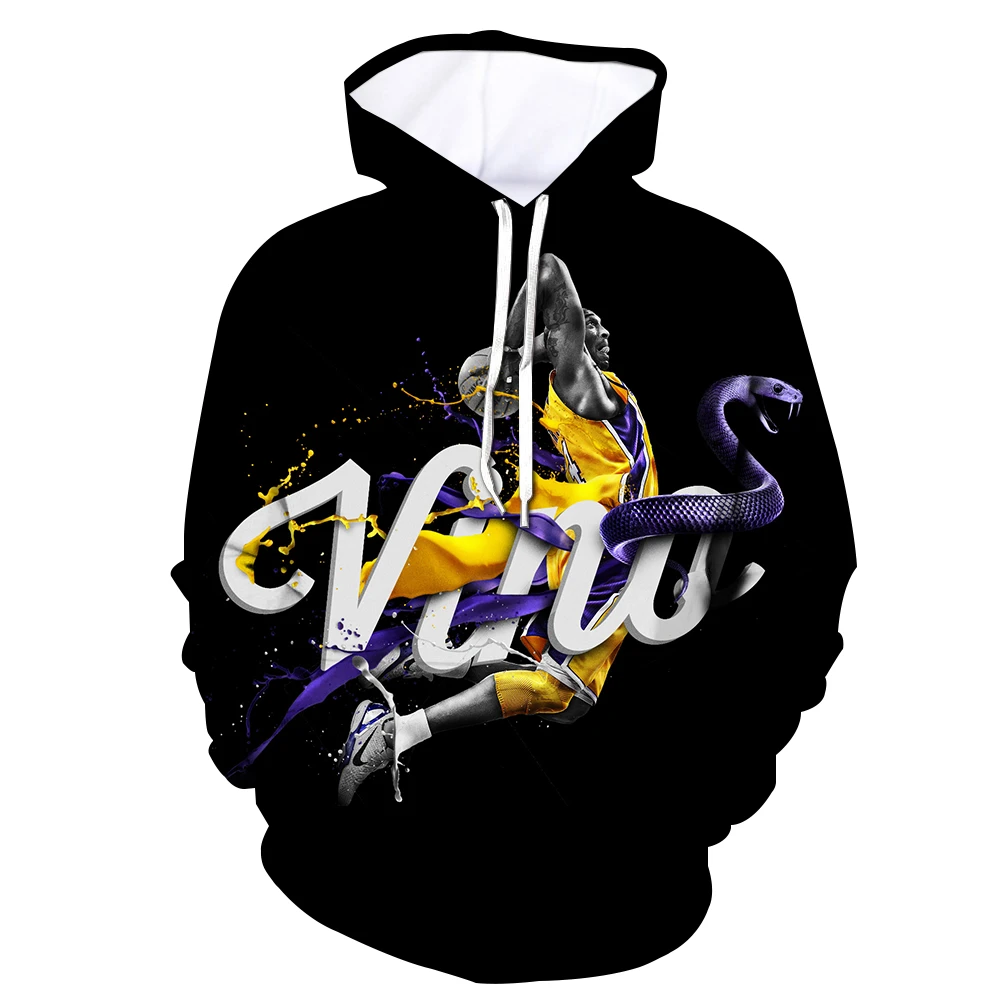 new Fashion Brand clothing hoodies Outerwear All-Star players Kobe Bryant 3d print Sweatshirt casual hip hop streetwear