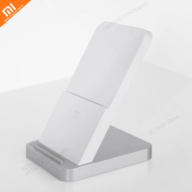 Оригинальное вертикальное Беспроводное зарядное устройство xiaomi с воздушным охлаждением 30 Вт Беспроводное зарядное устройство для смартфона mijia