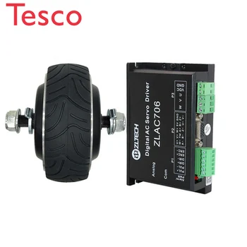 

4 inch 24v early education robot single axis / double shaft hub motor driver ZLLG40ASM100 built-in encoder agv car