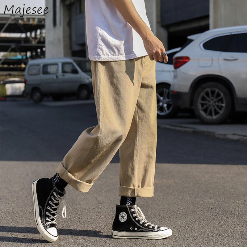 Men Casual Pants Vintage Retro All 