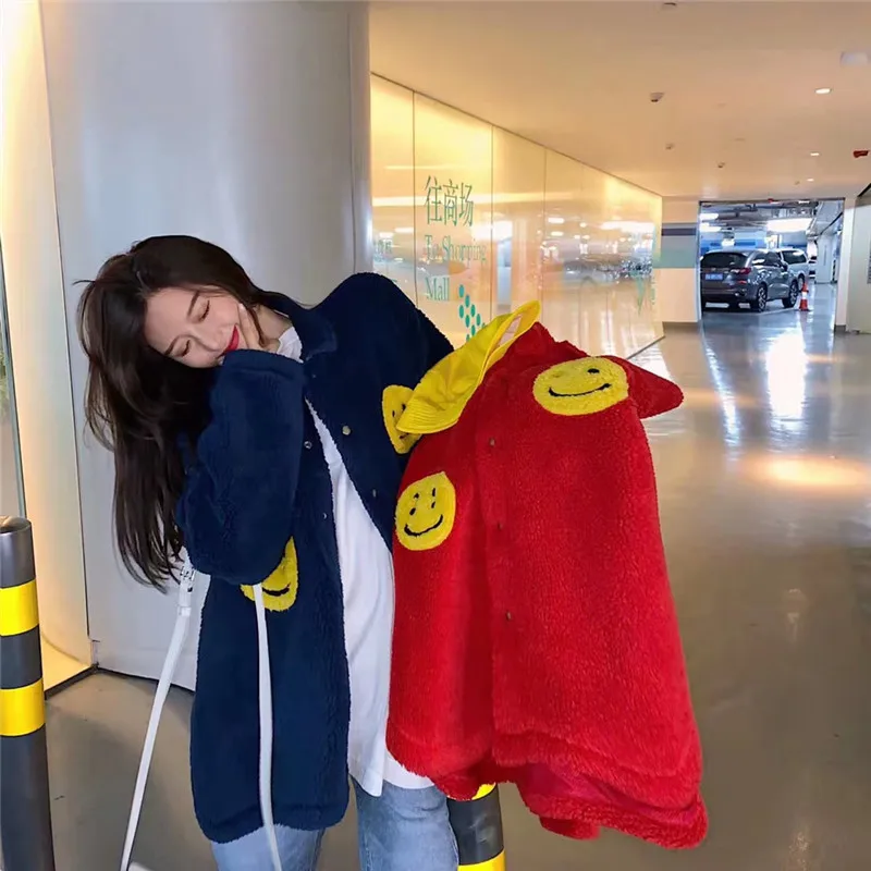 2020 New Casual Women Fur Jacket Outwear Oversized
