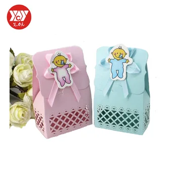 

24 Pcs Cartoon Paper Candy Gift Box Cardboard Bags Party Candy Box for Baby Birthday Shower Baptism Wedding Party Supplies
