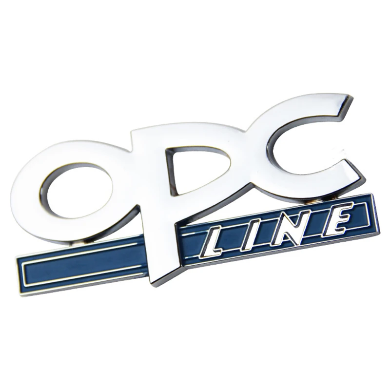 5 шт. автомобильный Стайлинг 8*3,5 см металлические черные Серебряные OPC эмблемы задний багажник значок боковой логотип наклейки на дверь авто аксессуары