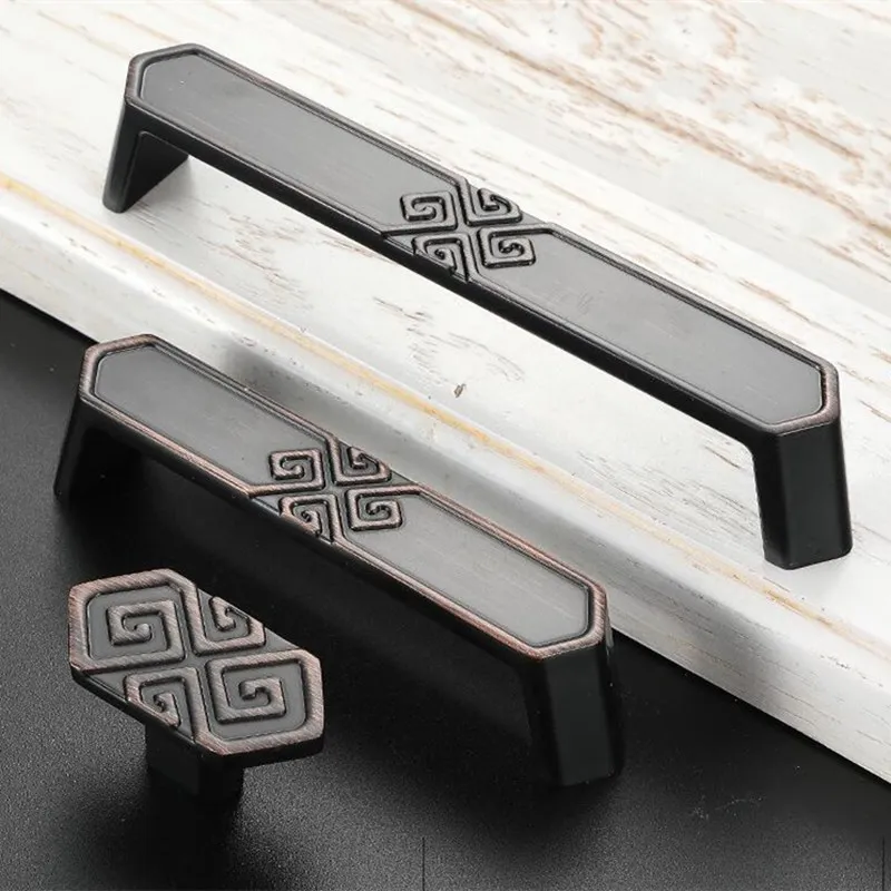 KK&FING античные матовые бронзовые ручки для шкафа из цинкового сплава ручки для ящиков кухонный шкаф дверные ручки для гардероба мебельная фурнитура