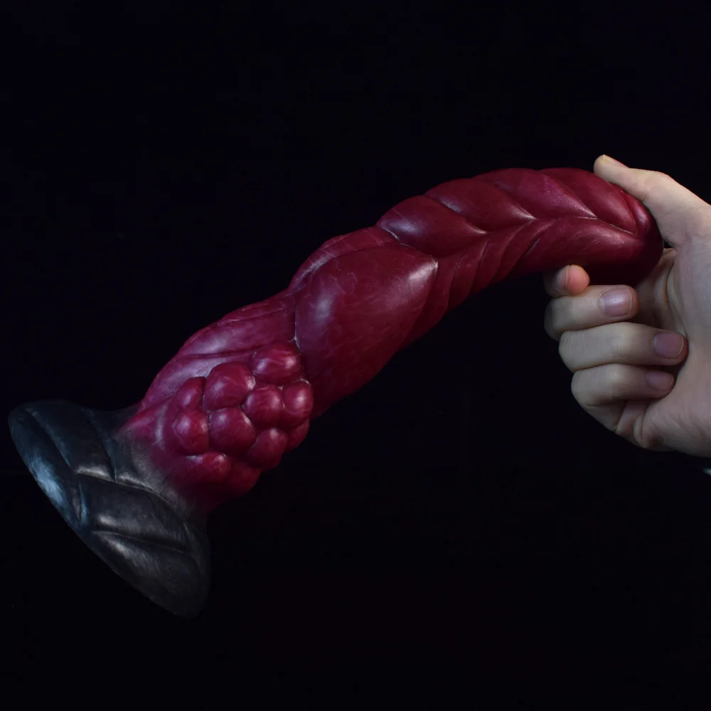 NNSX Tumour  Irregularity Realistic Dildo Stimulating Glossy Snow Beef Silicone With Suction Cup Anal Toys Gay_voghion.com